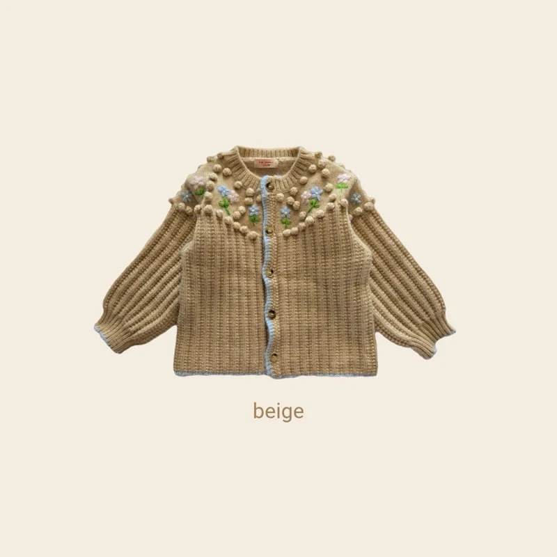 Bymimi - Korean Children Fashion - #kidsshorts - Popcorn Cardigan