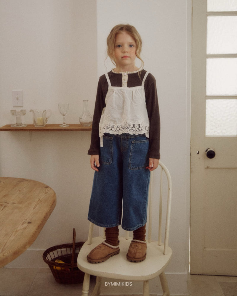 Bymimi - Korean Children Fashion - #kidsstore - Tommy Denim Pants - 11