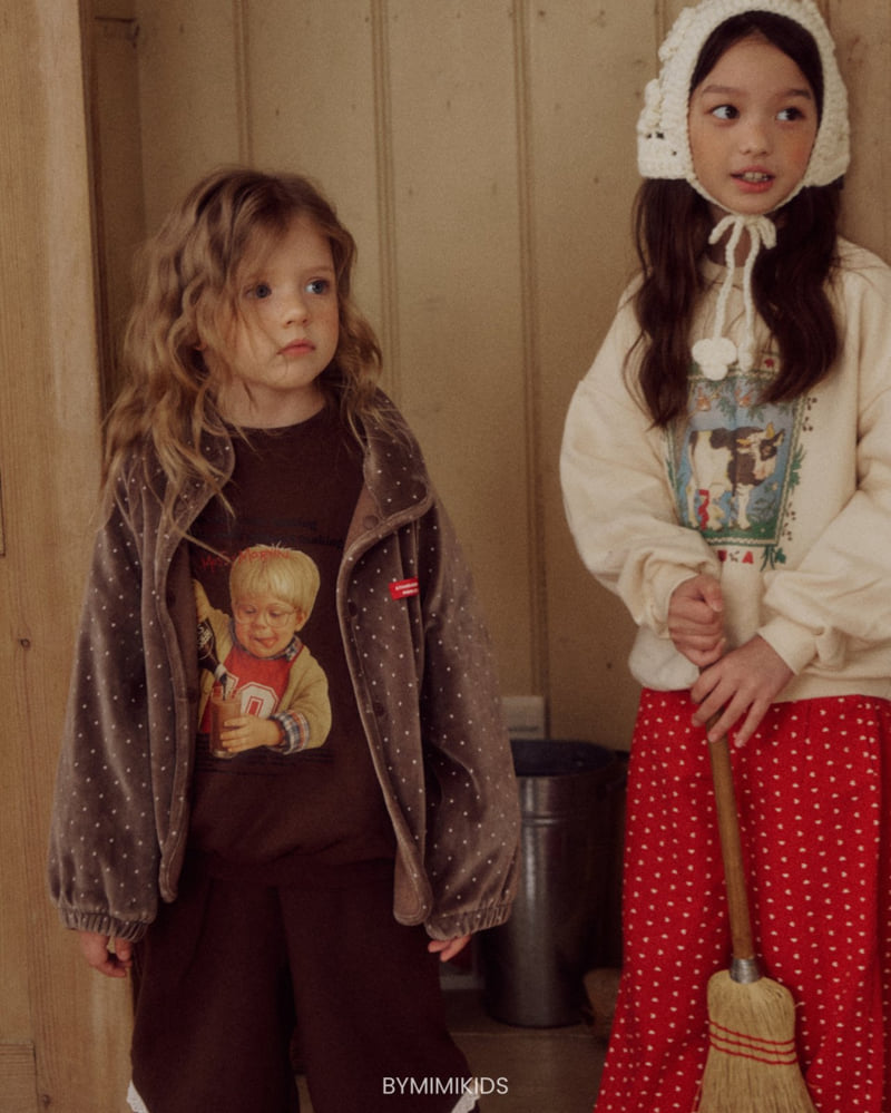 Bymimi - Korean Children Fashion - #kidsshorts - Cow Sweatshirt - 4