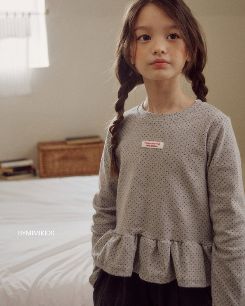Bymimi - Korean Children Fashion - #kidsstore - Mini Polka Dot Tee - 6