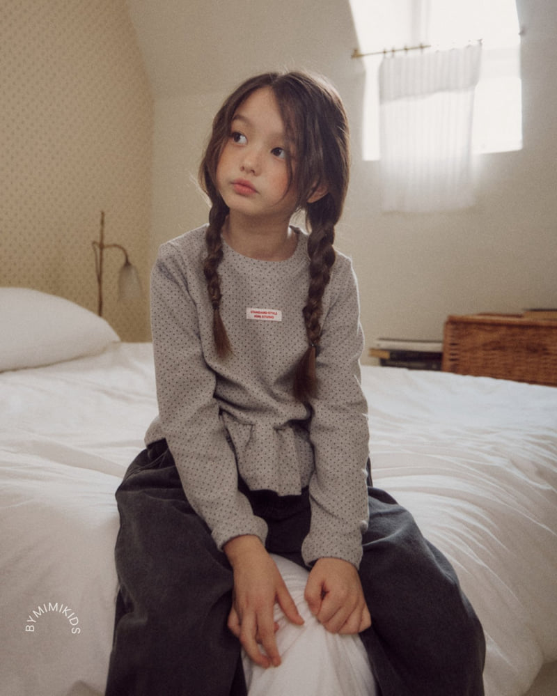 Bymimi - Korean Children Fashion - #littlefashionista - Mini Polka Dot Tee - 9