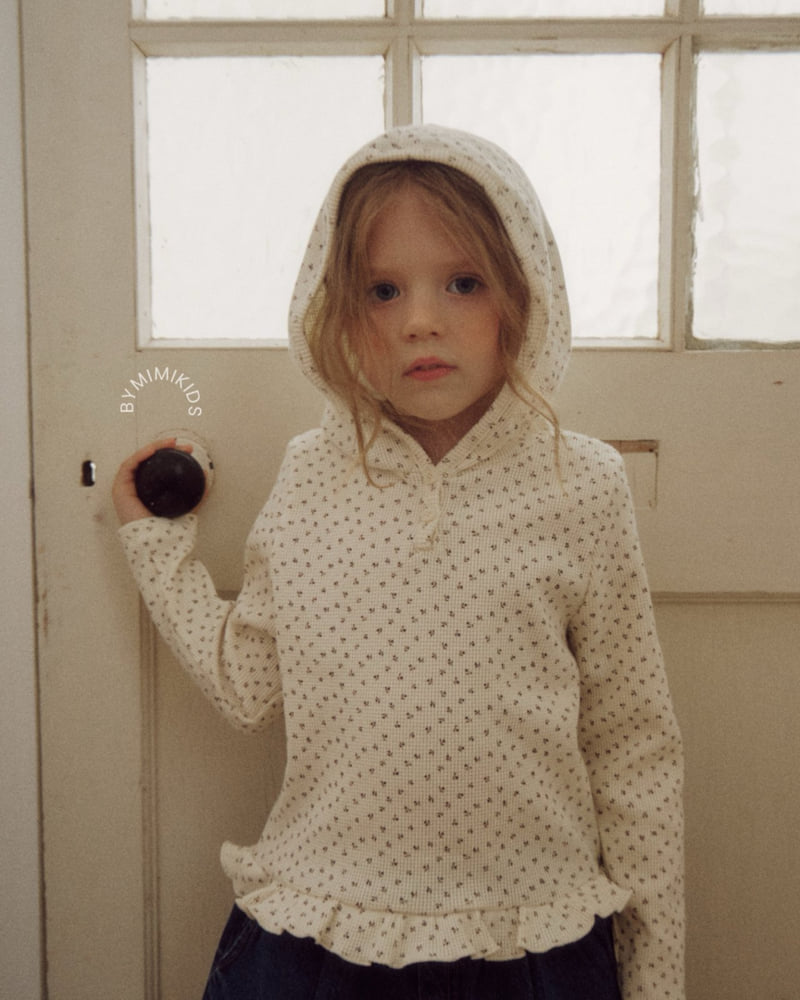 Bymimi - Korean Children Fashion - #littlefashionista - Hooded Waffle Tee - 8