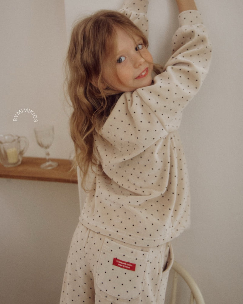 Bymimi - Korean Children Fashion - #magicofchildhood - Dot Jogger Pants - 12