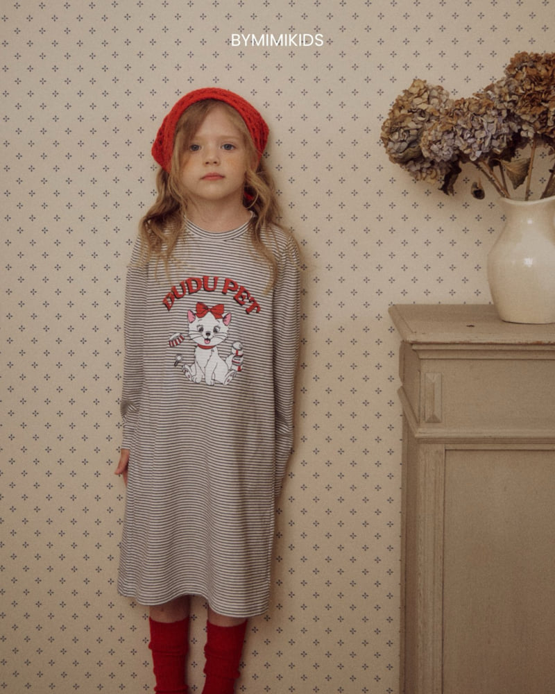 Bymimi - Korean Children Fashion - #minifashionista - Meow One-piece - 8