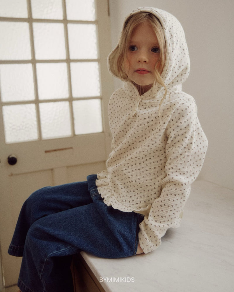 Bymimi - Korean Children Fashion - #minifashionista - Hooded Waffle Tee - 10