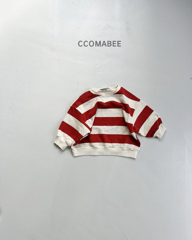 Ccomabee - Korean Children Fashion - #childofig - Striped Sweatshirt - 3