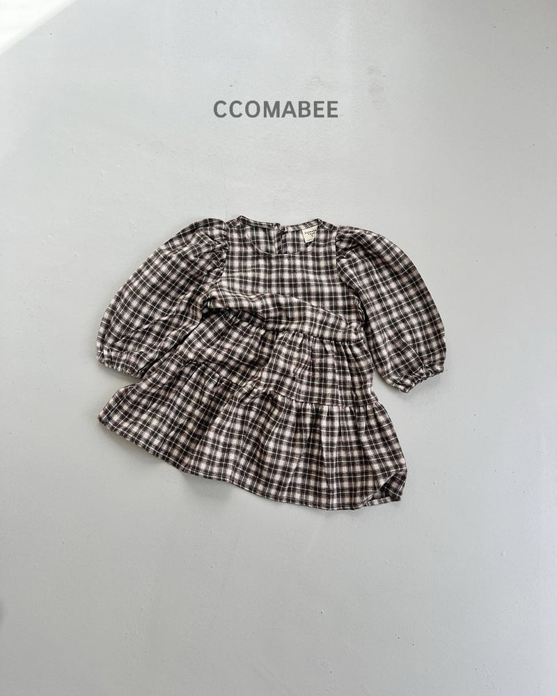 Ccomabee - Korean Children Fashion - #childrensboutique - Checked One-piece