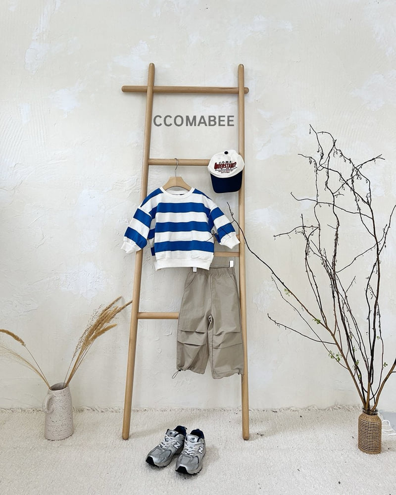 Ccomabee - Korean Children Fashion - #designkidswear - Striped Sweatshirt - 6