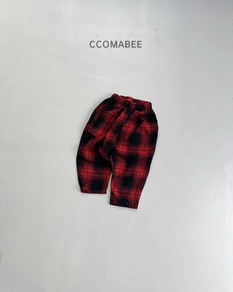 Ccomabee - Korean Children Fashion - #kidsshorts - Checked Pants