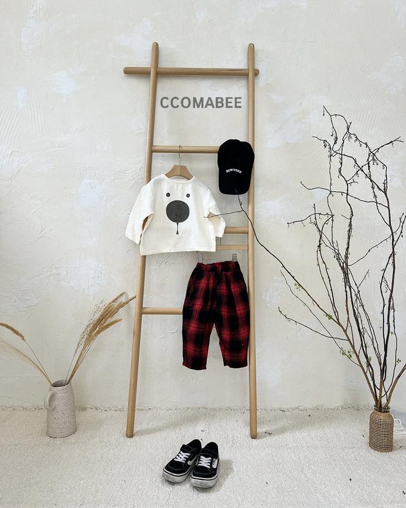 Ccomabee - Korean Children Fashion - #kidsstore - Checked Pants - 2
