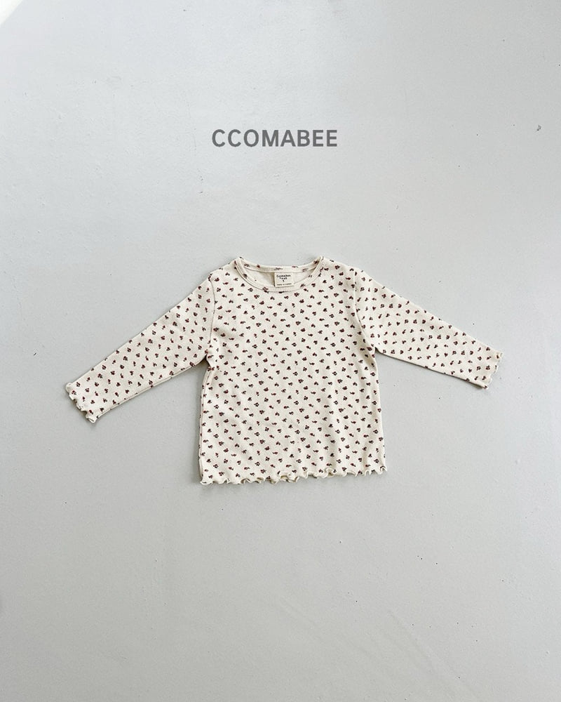 Ccomabee - Korean Children Fashion - #prettylittlegirls - Eyelet Wave Tee