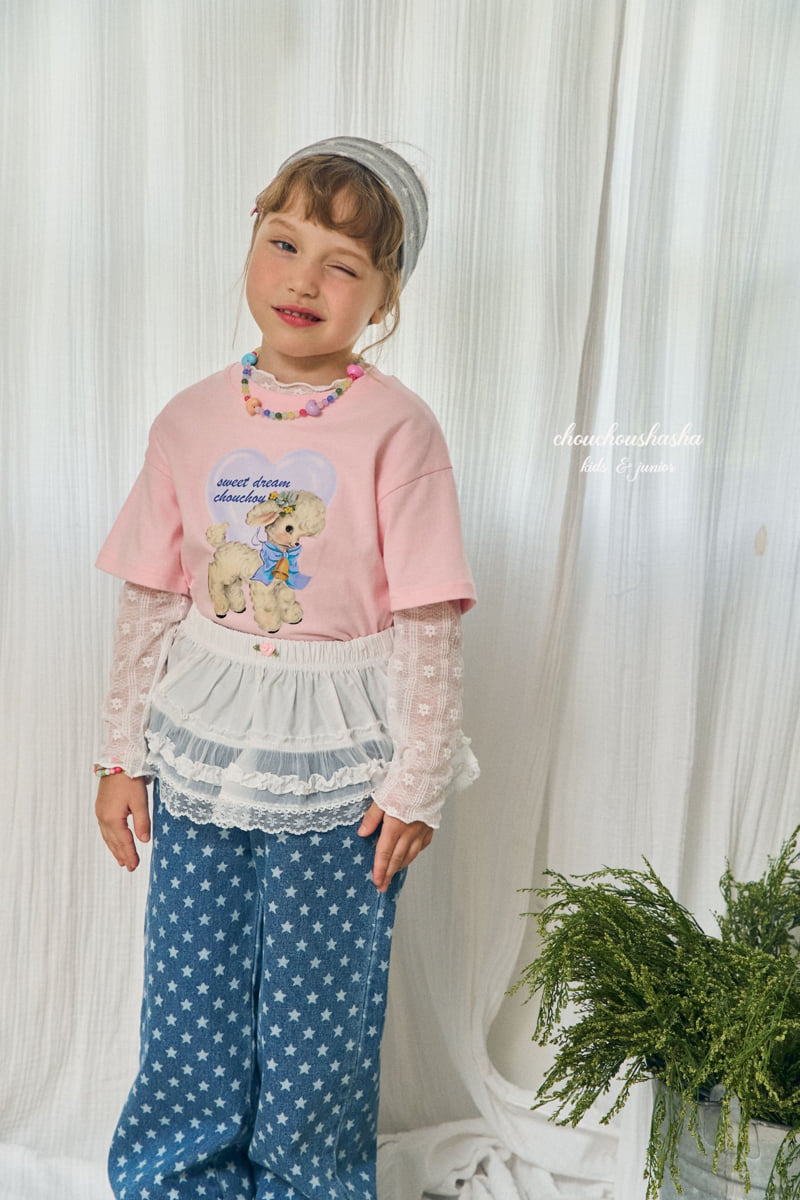 Chouchou Shasha - Korean Children Fashion - #Kfashion4kids - Sheep Love Short Sleeve Tee - 6
