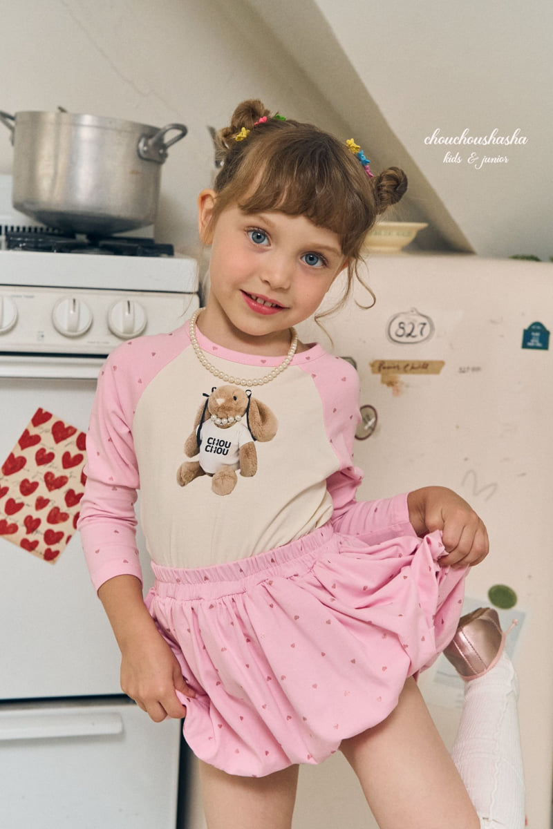Chouchou Shasha - Korean Children Fashion - #Kfashion4kids - Love Me Bear Tee - 3