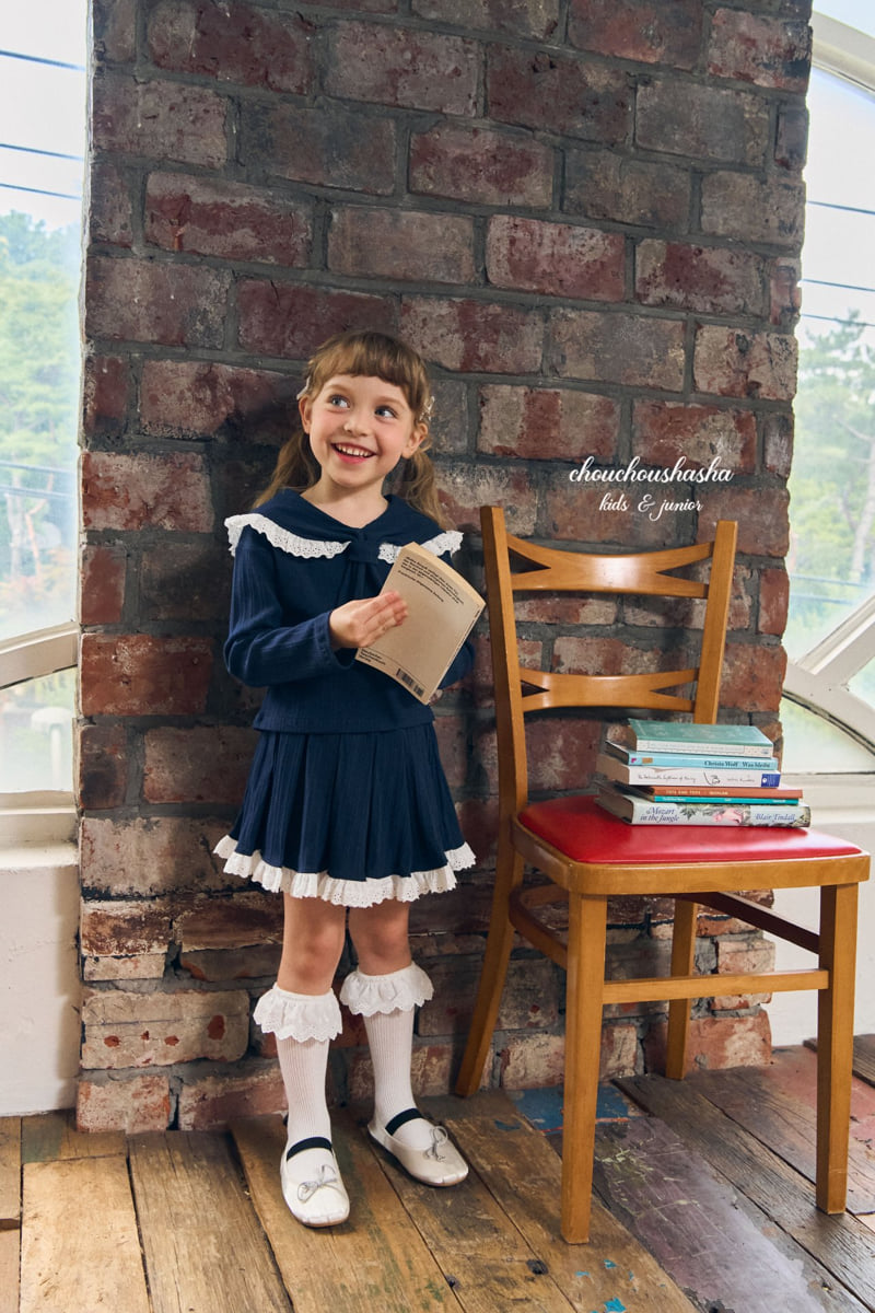 Chouchou Shasha - Korean Children Fashion - #childofig - Rona Tie Blouse - 8