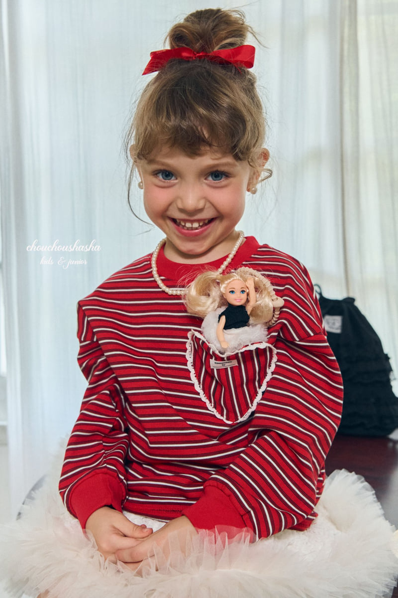 Chouchou Shasha - Korean Children Fashion - #childofig - Loopy Stripe Tee - 11