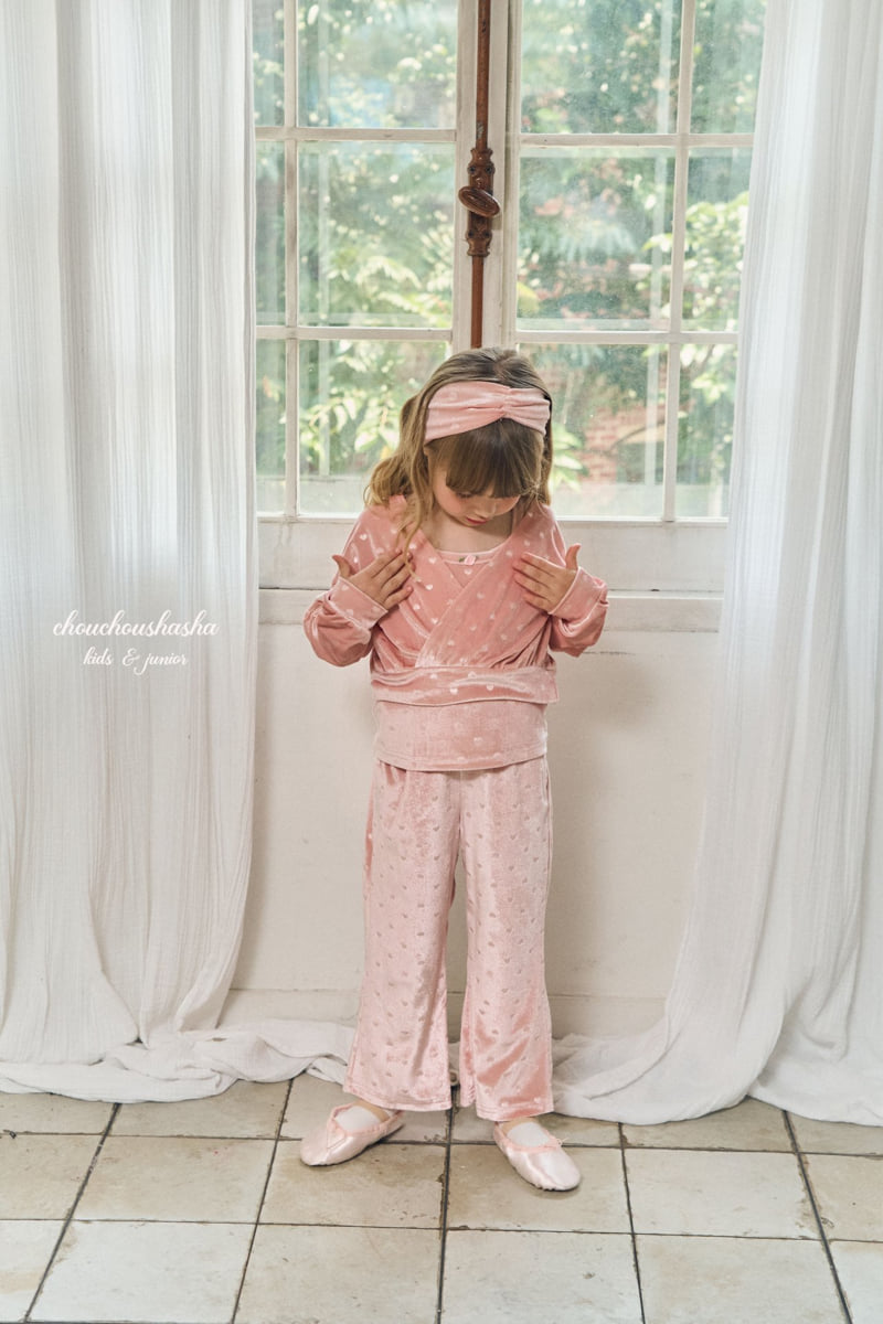 Chouchou Shasha - Korean Children Fashion - #childrensboutique - Heart Velvet Hairband - 6