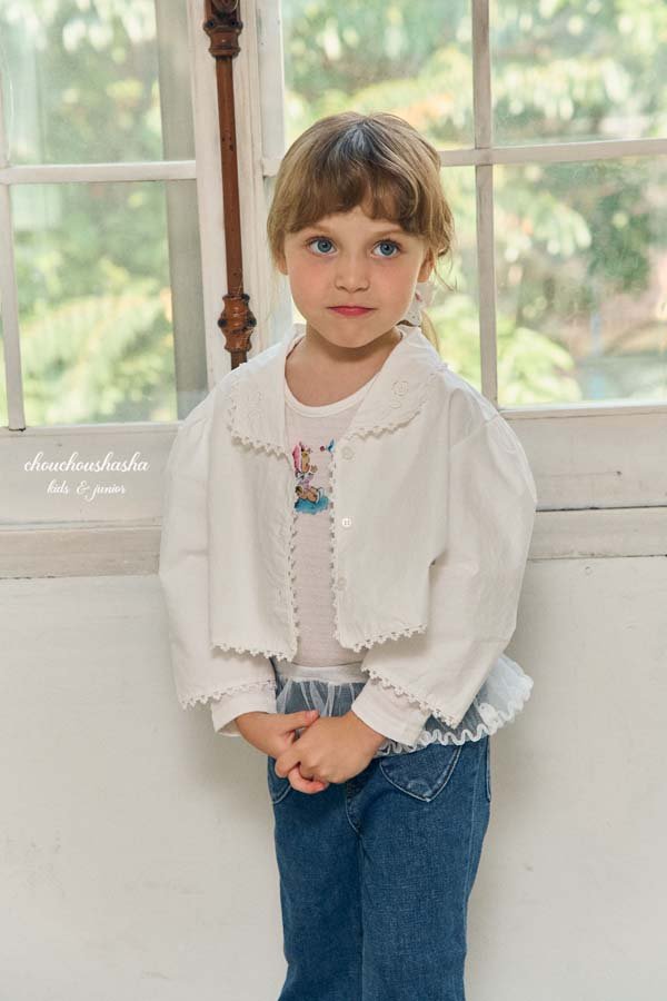 Chouchou Shasha - Korean Children Fashion - #childrensboutique - CL Embroidered Jacket