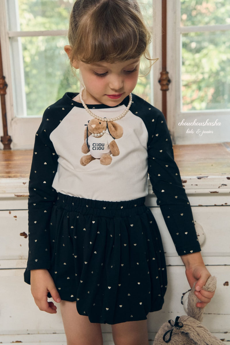 Chouchou Shasha - Korean Children Fashion - #designkidswear - Love Me Bear Tee - 11