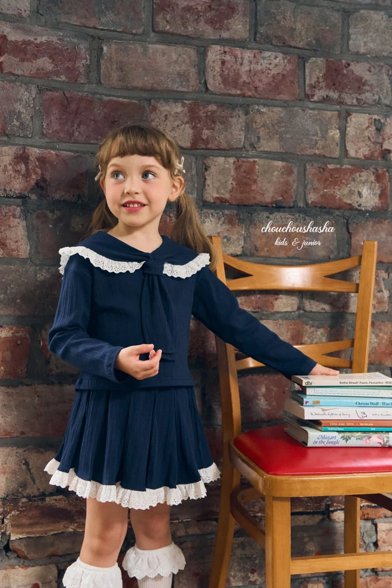 Chouchou Shasha - Korean Children Fashion - #designkidswear - Rona Tie Blouse - 10