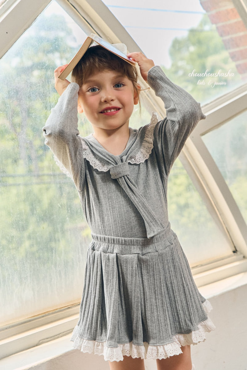 Chouchou Shasha - Korean Children Fashion - #discoveringself - Rona Tie Blouse - 11