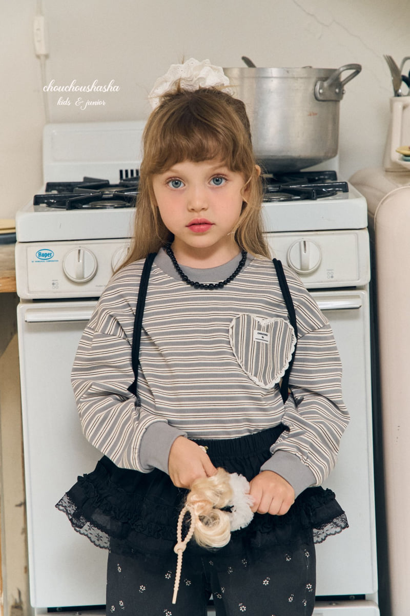 Chouchou Shasha - Korean Children Fashion - #discoveringself - Loopy Stripe Tee