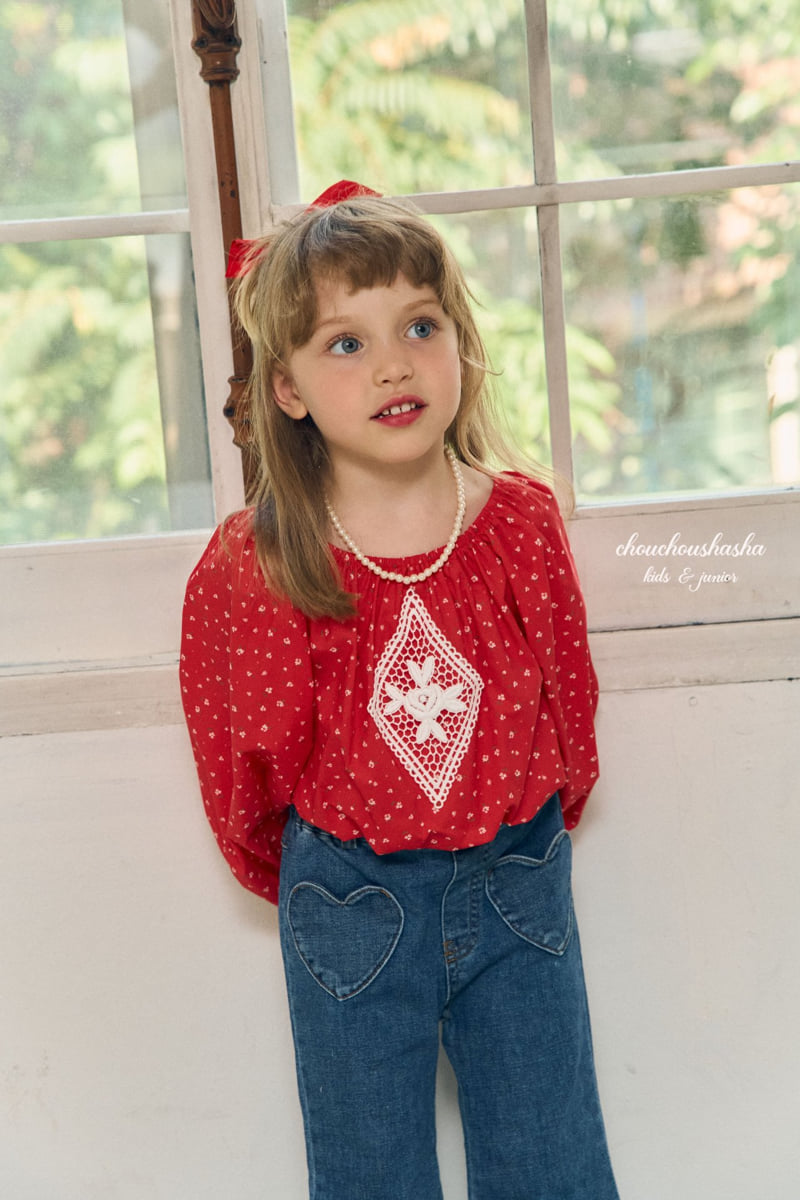 Chouchou Shasha - Korean Children Fashion - #kidsshorts - Bonnet Blouse - 12