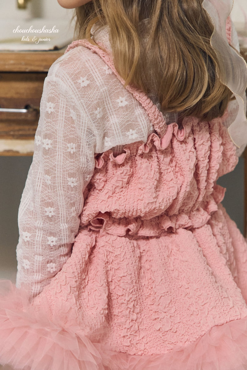 Chouchou Shasha - Korean Children Fashion - #kidsstore - Flower Lace Tee - 9