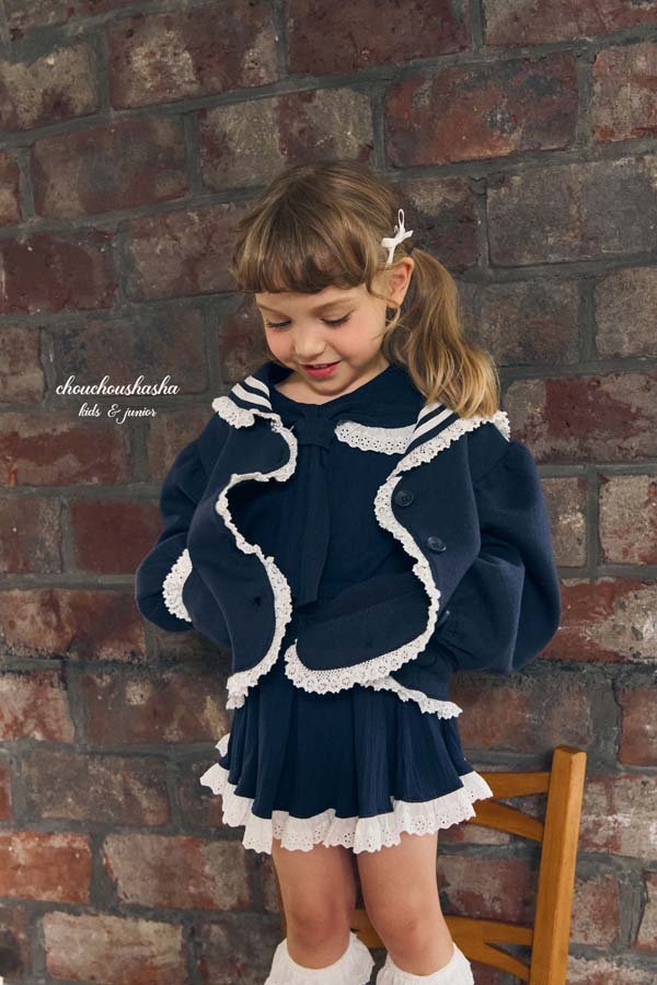 Chouchou Shasha - Korean Children Fashion - #kidsstore - Urban Lace Jacket - 12