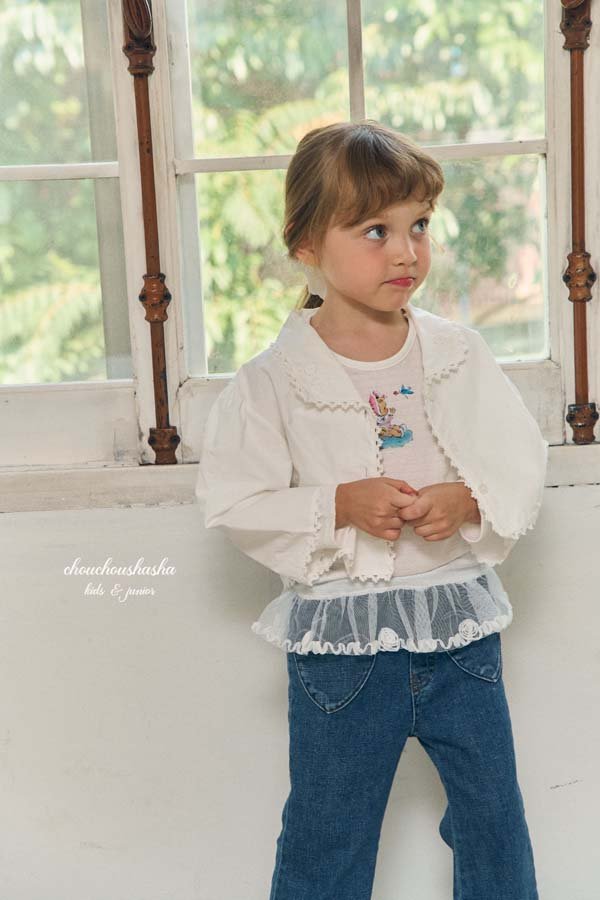 Chouchou Shasha - Korean Children Fashion - #kidsstore - CL Embroidered Jacket - 6