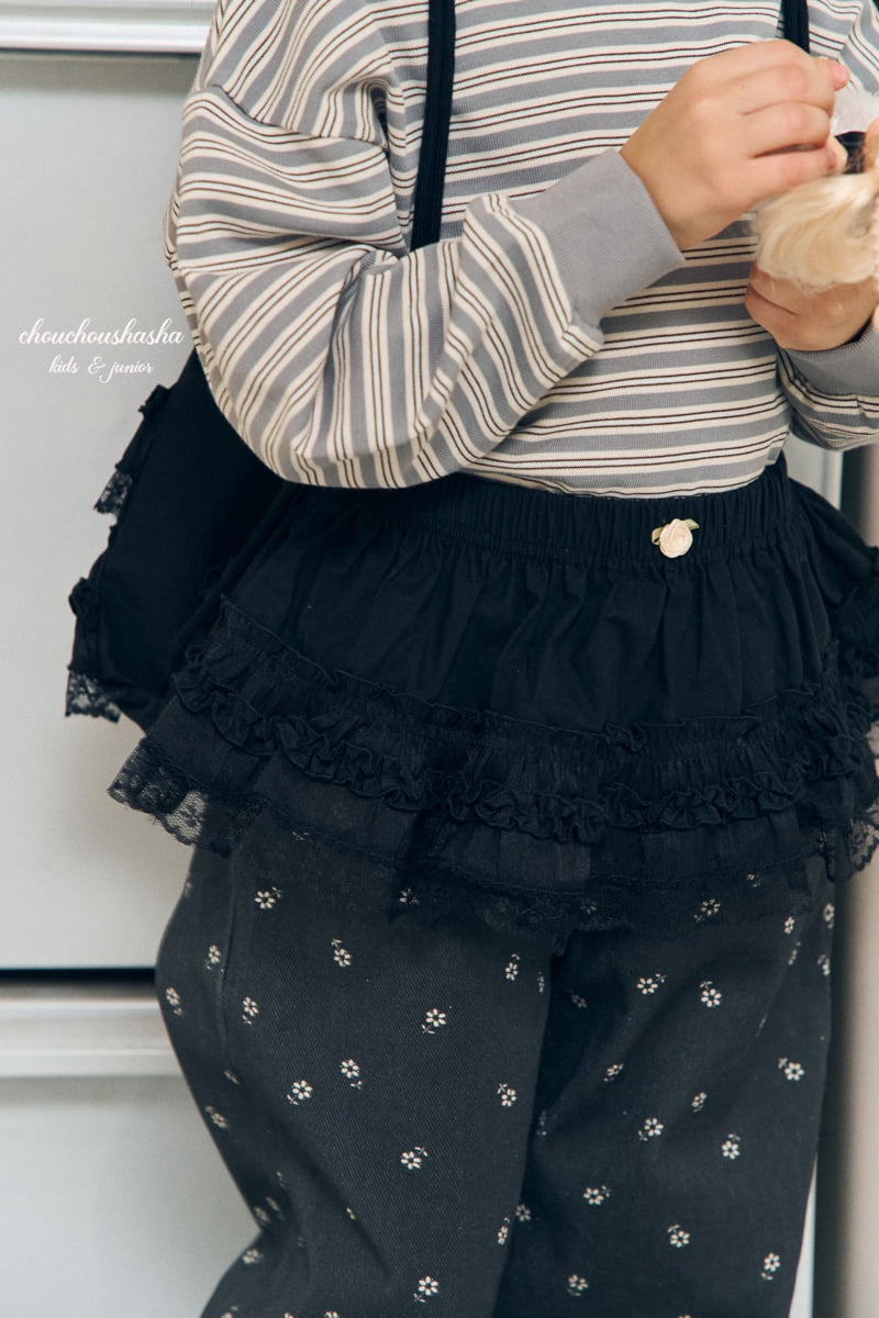Chouchou Shasha - Korean Children Fashion - #kidsstore - Roy Flower Pants - 5