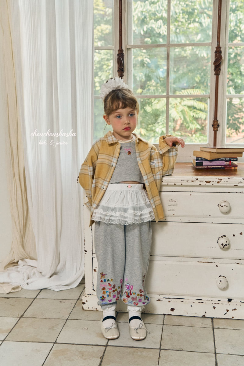 Chouchou Shasha - Korean Children Fashion - #kidzfashiontrend - Heart Check Shirt - 12
