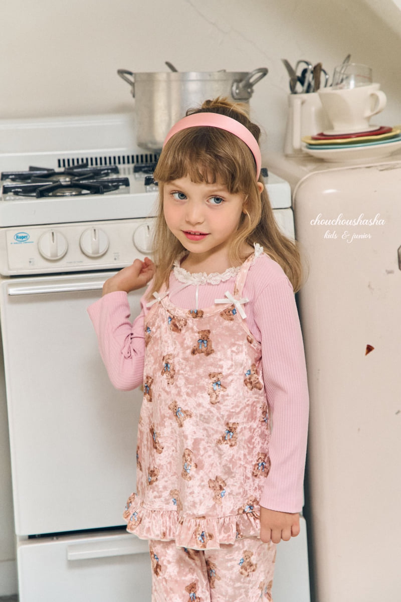 Chouchou Shasha - Korean Children Fashion - #magicofchildhood - Bear Velvet Set - 10