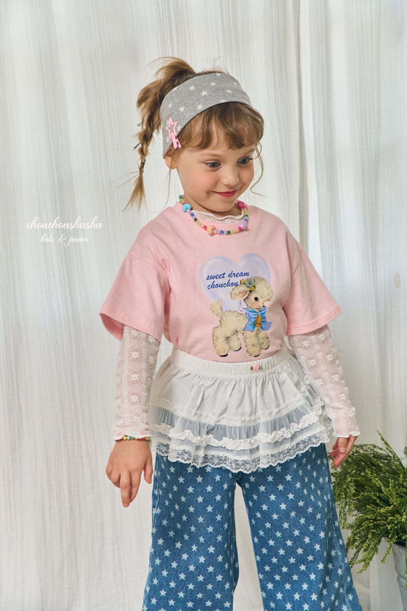 Chouchou Shasha - Korean Children Fashion - #minifashionista - Sheep Love Short Sleeve Tee - 9