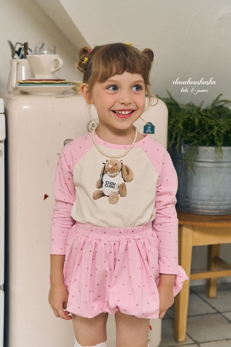 Chouchou Shasha - Korean Children Fashion - #minifashionista - Love Me Bear Tee - 6