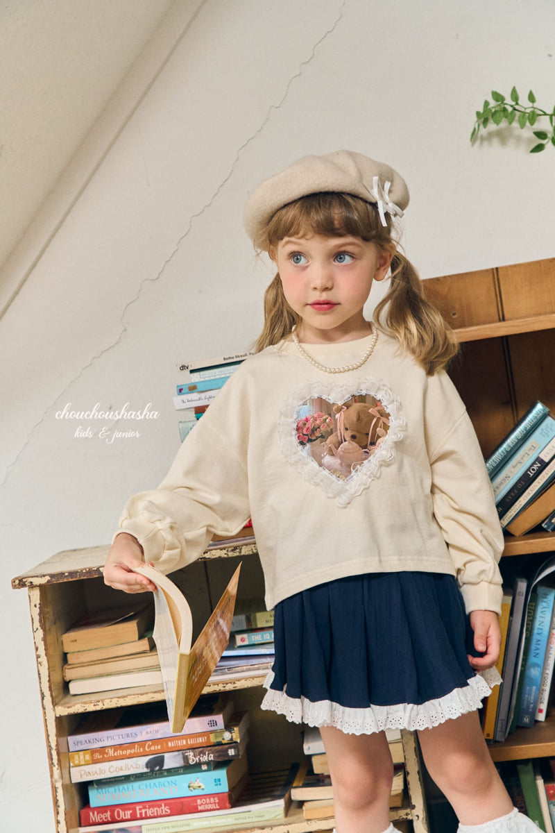 Chouchou Shasha - Korean Children Fashion - #minifashionista - Peach Sweatshirt - 7