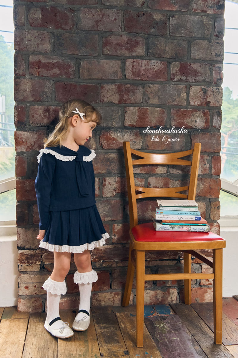 Chouchou Shasha - Korean Children Fashion - #minifashionista - Rona Tie Blouse - 3