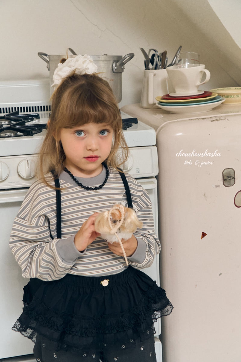 Chouchou Shasha - Korean Children Fashion - #minifashionista - Loopy Stripe Tee - 9