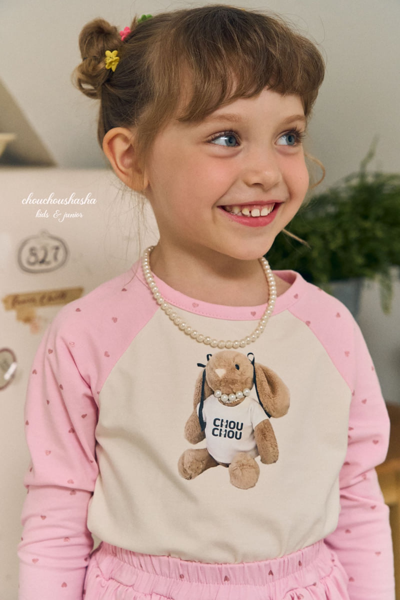 Chouchou Shasha - Korean Children Fashion - #prettylittlegirls - Love Me Bear Tee - 7