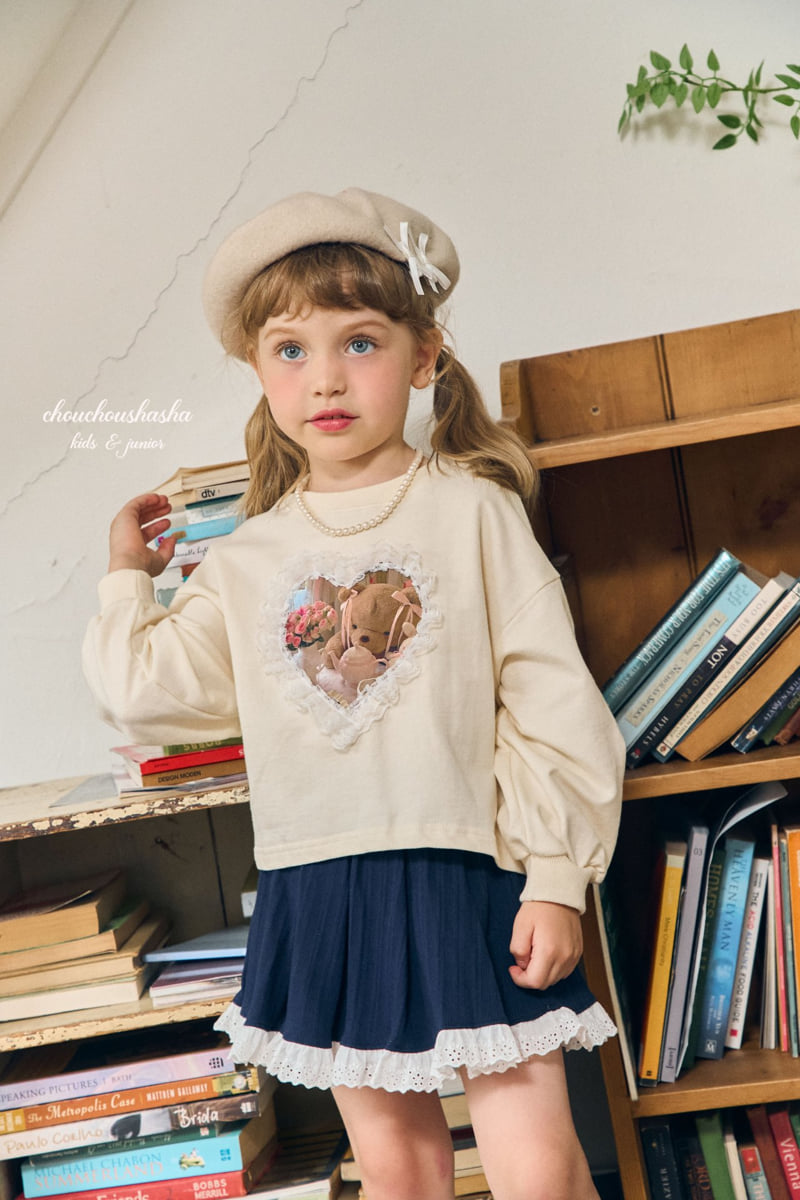 Chouchou Shasha - Korean Children Fashion - #prettylittlegirls - Peach Sweatshirt - 8