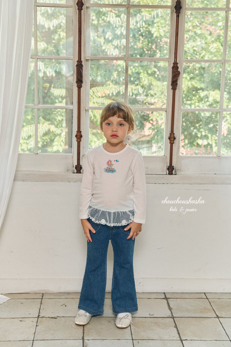 Chouchou Shasha - Korean Children Fashion - #stylishchildhood - Angel Lace Tee - 12