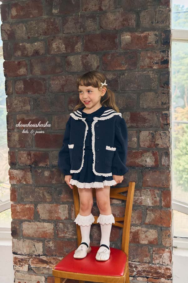 Chouchou Shasha - Korean Children Fashion - #stylishchildhood - Urban Lace Jacket - 5
