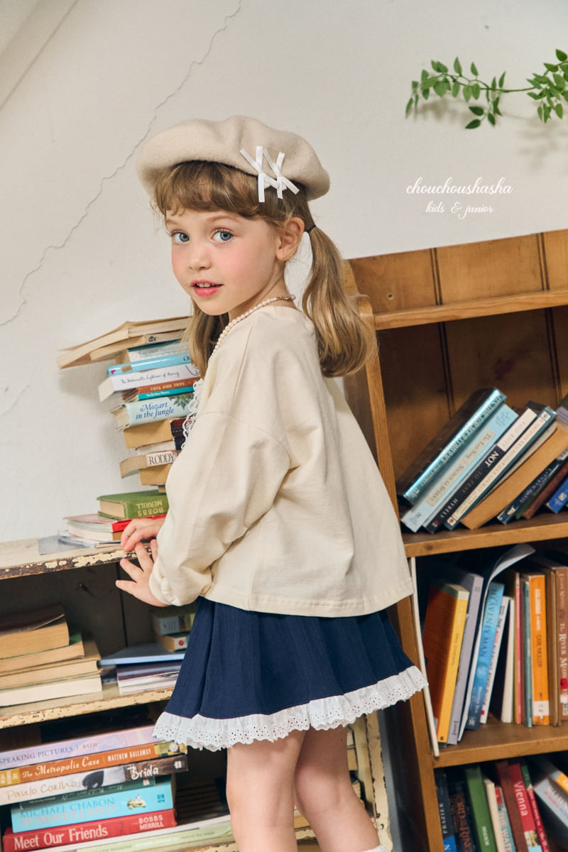 Chouchou Shasha - Korean Children Fashion - #todddlerfashion - Peach Sweatshirt - 9