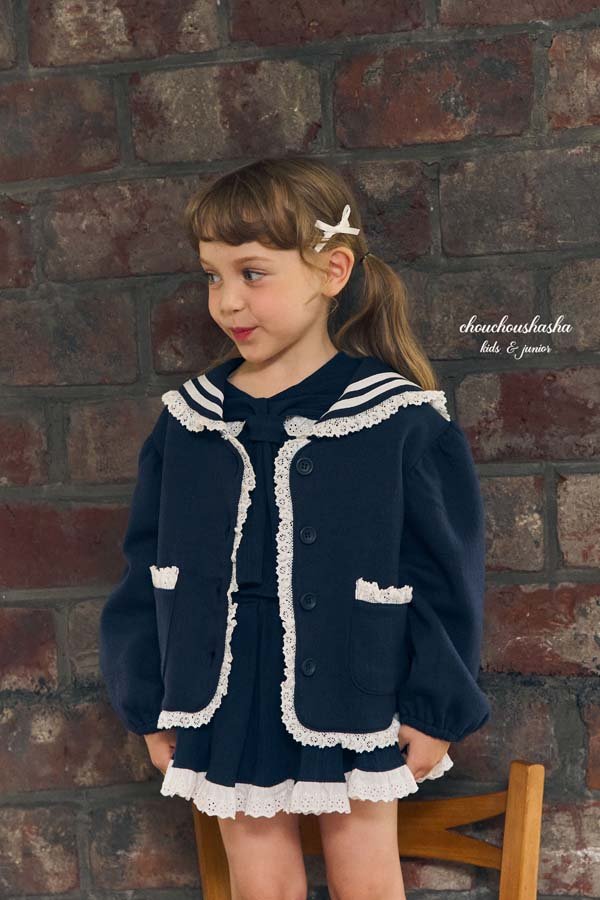 Chouchou Shasha - Korean Children Fashion - #todddlerfashion - Urban Lace Jacket - 3