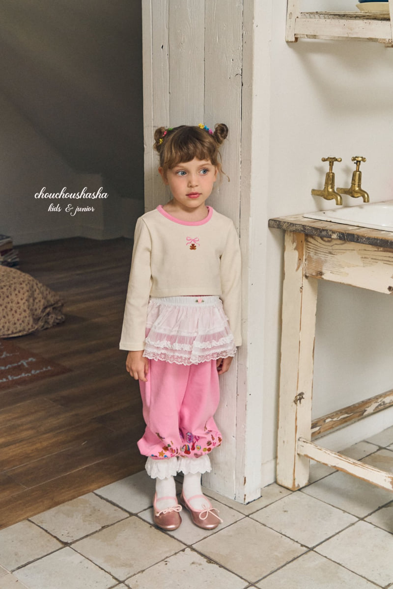 Chouchou Shasha - Korean Children Fashion - #toddlerclothing - Kitsch Sticker Pants