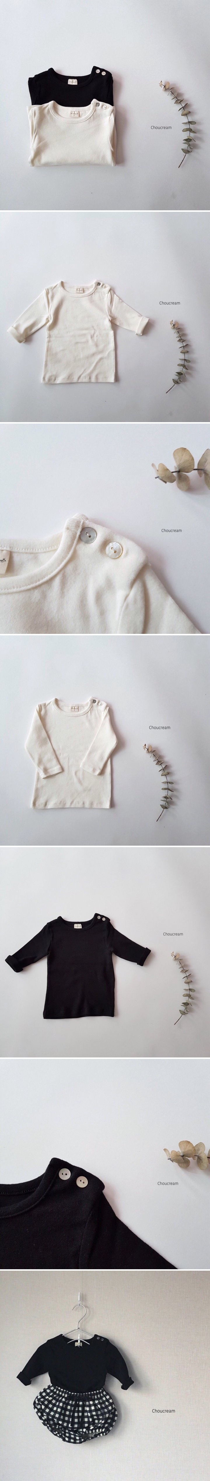 Choucream - Korean Baby Fashion - #smilingbaby - Autumn Basic Baby Tee