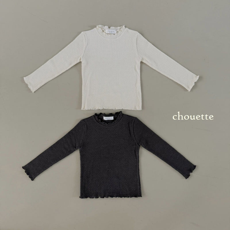 Chouette - Korean Children Fashion - #Kfashion4kids - Vanilla Ribbed Tee