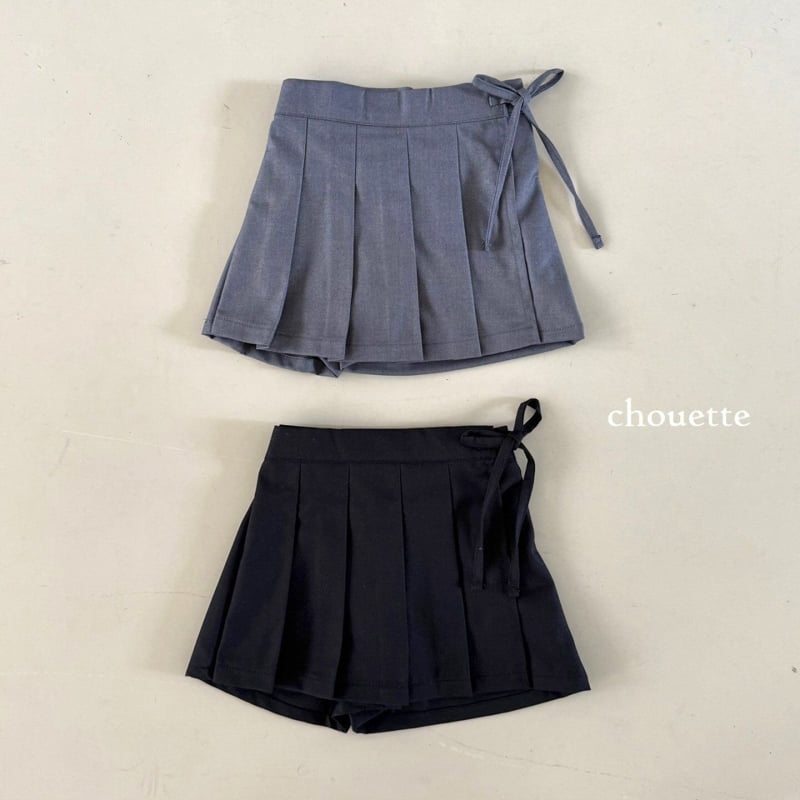 Chouette - Korean Children Fashion - #Kfashion4kids - Pleated Ribbon Culottes