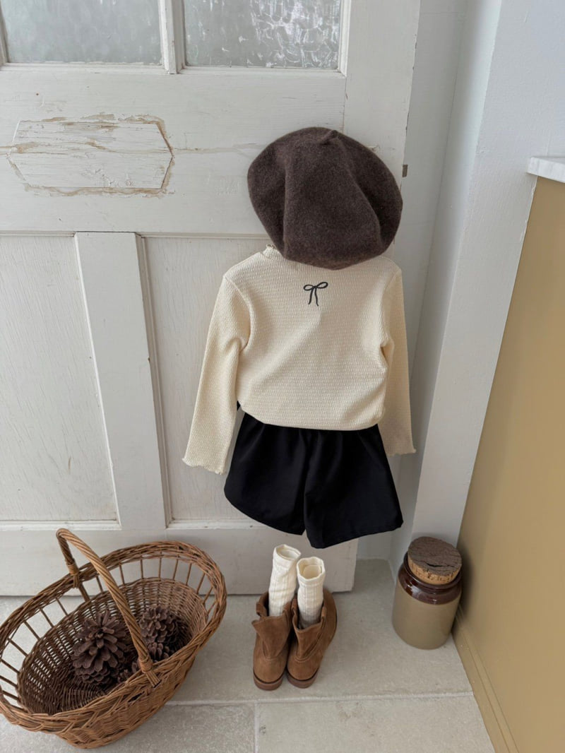 Chouette - Korean Children Fashion - #childofig - Vanilla Ribbed Tee - 7
