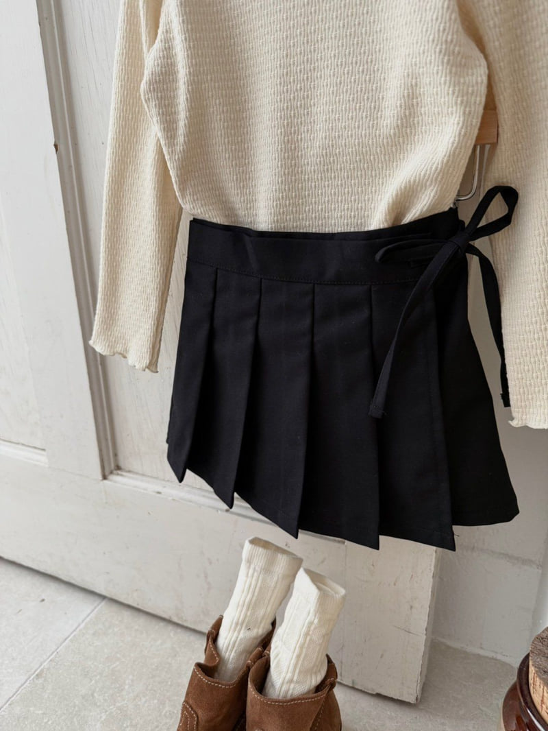 Chouette - Korean Children Fashion - #childofig - Pleated Ribbon Culottes - 9
