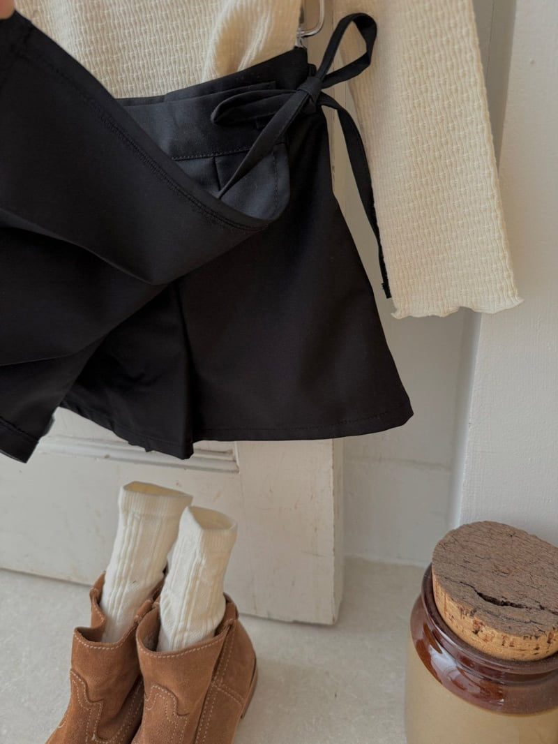 Chouette - Korean Children Fashion - #childrensboutique - Pleated Ribbon Culottes - 10